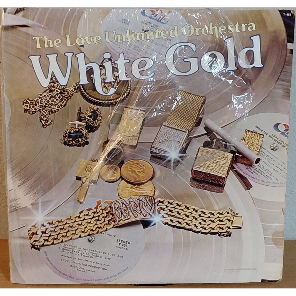 The Love Unlimited Orchestra White Gold Vinyl LP 1974 T-458 Barry White Soul